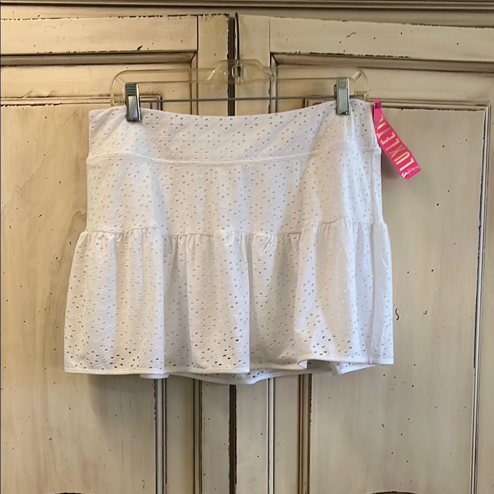 Lilly Pulitzer White Eyelet Mini Skirt